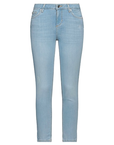 LIU •JO Denim trousers Blue 84% Cotton, 14% Polyester, 2% Elastane