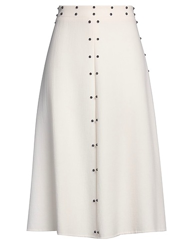 AGNONA Midi skirt Ivory 100% Wool
