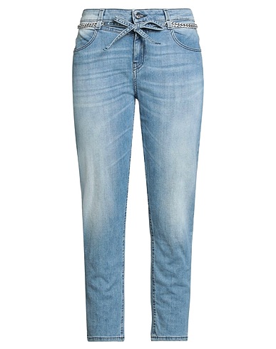 KAOS JEANS Denim trousers Blue 98% Cotton, 2% Elastane