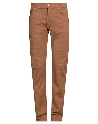JACOB COHЁN Casual trouser Camel 49% Cotton, 49% Virgin Wool, 2% Elastane