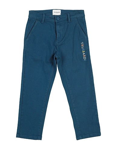 TRUSSARDI JUNIOR Casual trouser Deep teal 98% Cotton, 2% Elastane