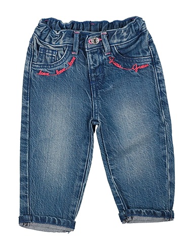 GUESS Denim trousers Blue 91% Lyocell, 9% Cotton