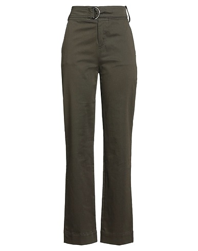LIU •JO Casual trouser Military green 97% Cotton, 3% Elastane
