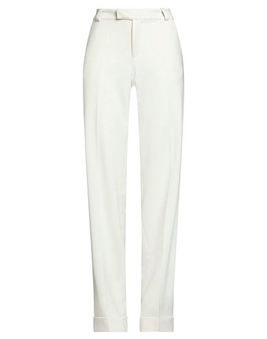 AMEN Casual trouser Cream 70% Polyester, 30% Wool
