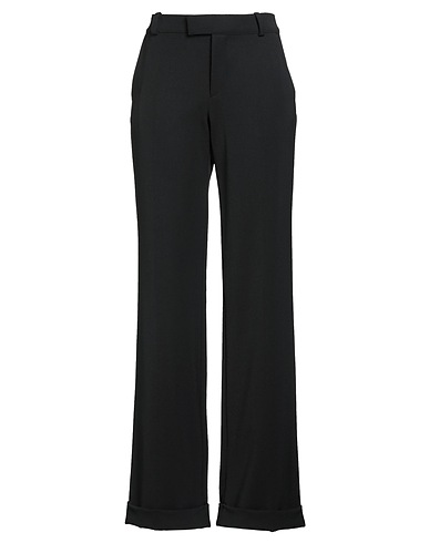 AMEN Casual pants Black 70% Polyester, 30% Wool