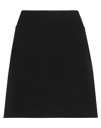 'S MAX MARA Mini skirt Black 100% Virgin Wool
