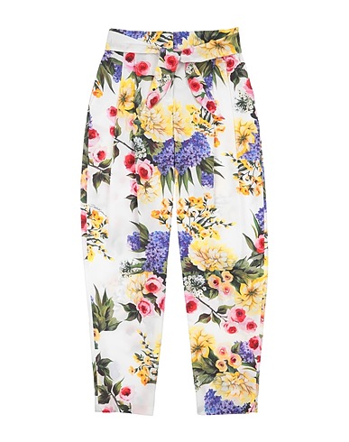 DOLCE&GABBANA Casual trouser White 100% Cotton