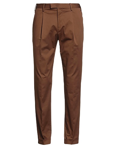 PT Torino Casual trouser Brown 95% Cotton, 5% Elastane