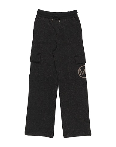 MICHAEL KORS KIDS Casual trouser Black 91% Cotton, 9% Metallic fiber