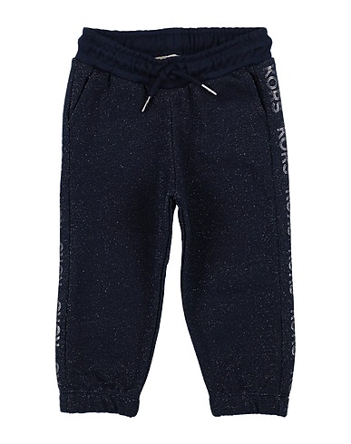 MICHAEL KORS KIDS Casual trouser Navy blue 91% Cotton, 9% Metallic fiber