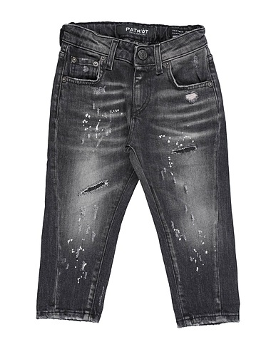 PATRIÒT Denim trousers Black 99% Cotton, 1% Elastane