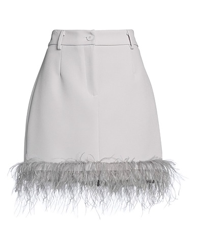 VICOLO Mini skirt Grey 96% Polyester, 4% Elastane