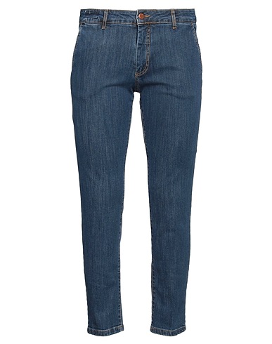 ENJOY Denim trousers Blue 98% Cotton, 2% Elastane
