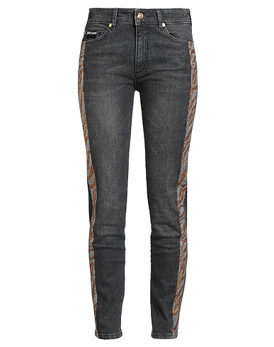 JUST CAVALLI Denim trousers Black 98% Cotton, 2% Elastane