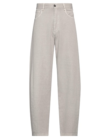 MYTHS Casual trouser Grey 67% Cotton, 31% Linen, 2% Elastane