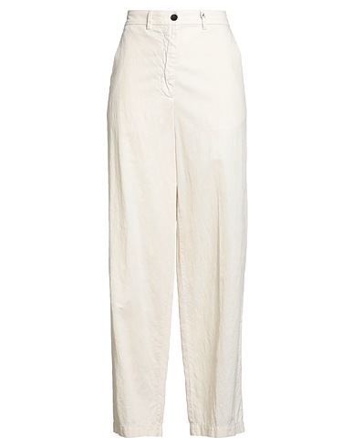 MYTHS Casual trouser Beige 69% Cotton, 29% Linen, 2% Elastane