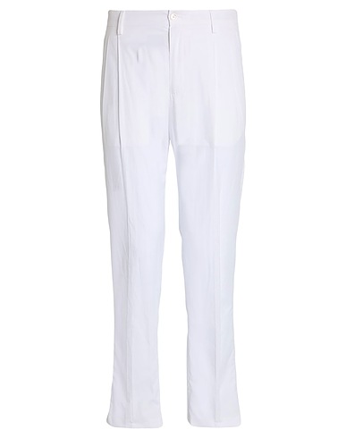 DOLCE&GABBANA Casual pants White 100% Cotton
