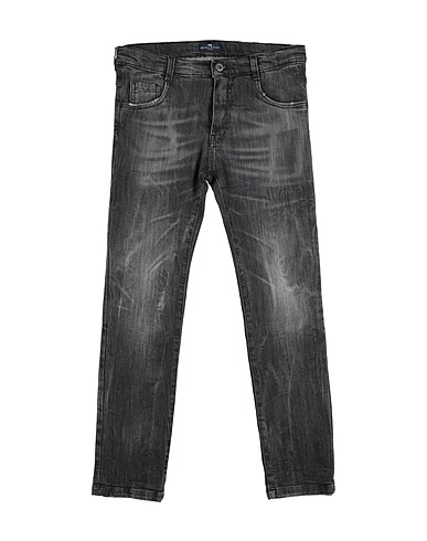 MANUELL & FRANK Denim pants Grey 98% Cotton, 2% Elastane