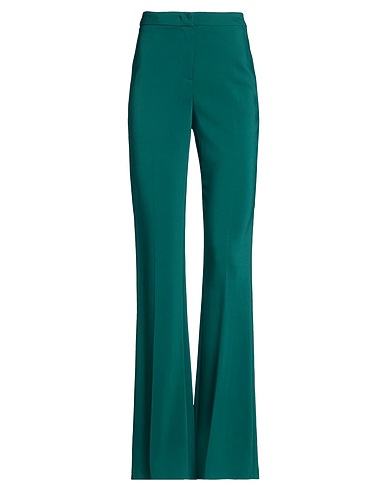 PINKO Casual trouser Dark green 97% Viscose, 3% Elastane