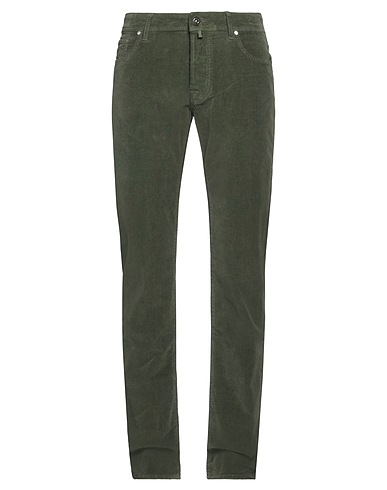 JACOB COHЁN Casual trouser Military green 98% Cotton, 2% Elastane