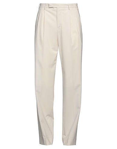 PT Torino Casual trouser Cream 58% Virgin Wool, 38% Polyamide, 4% Elastane