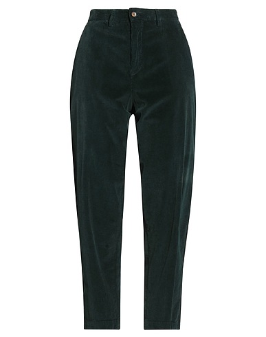 BRIGLIA 1949 Casual pants Dark green 99% Cotton, 1% Elastane
