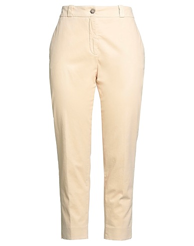 PESERICO BOTTOMWEAR Beige 98% Cotton, 2% Elastane