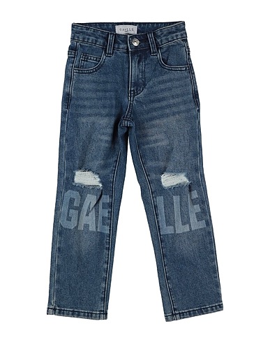 GAëLLE Paris Denim trousers Blue 98% Cotton, 2% Elastane