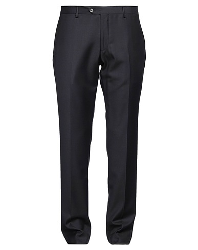 LARDINI Casual pants Navy 100% Wool
