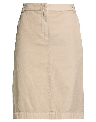 ASPESI Midi skirt Beige 100% Cotton