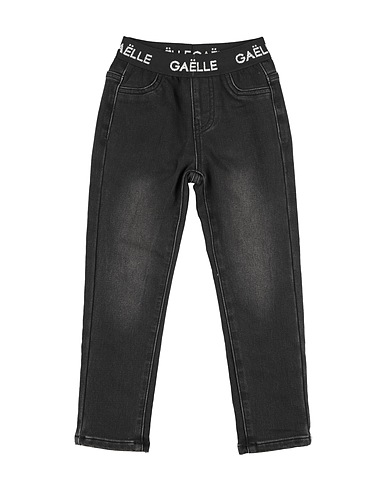 GAëLLE Paris Denim trousers Black 98% Cotton, 2% Elastane