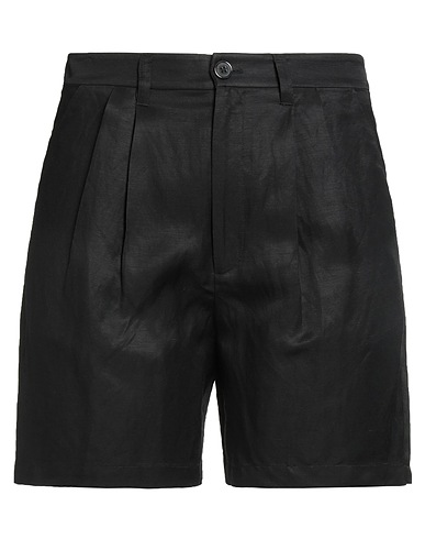 ANINE BING Shorts & Bermuda Black 35% Lyocell, 33% Rayon, 32% Linen