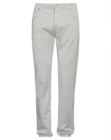 JACOB COHЁN Denim trousers Light grey 68% Cotton, 29% Modal, 3% Elastane, Polyester
