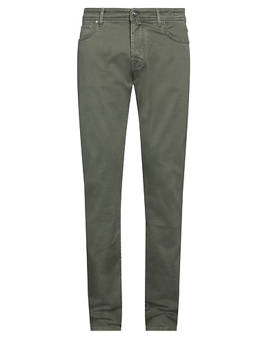 JACOB COHЁN Denim pants Military green 68% Cotton, 29% Modal, 3% Elastane, Polyester