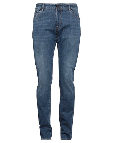 PT Torino Denim trousers Blue 87% Cotton, 11% Polyester, 2% Elastane