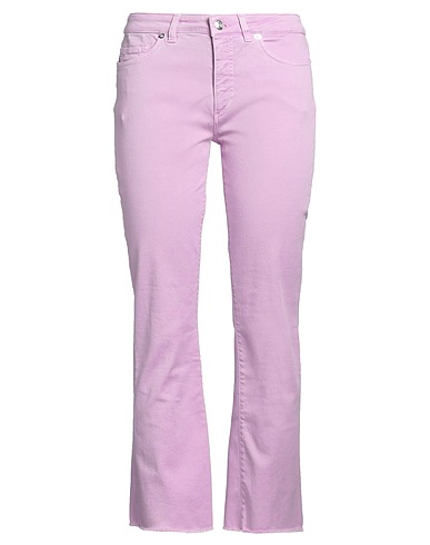 ETRO Denim trousers Lilac 93% Cotton, 5% Elastomultiester, 2% Elastane