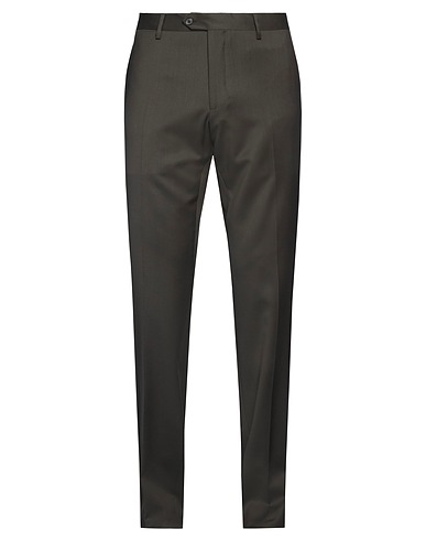LARDINI Casual trouser Military green 100% Wool