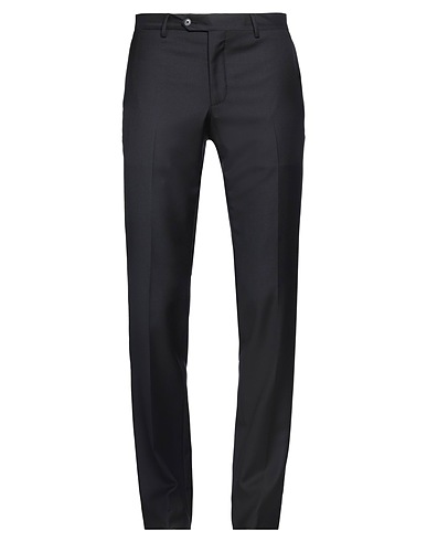 LARDINI Casual trouser Navy blue 100% Wool