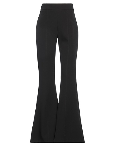 MARIUCCIA Casual trouser Black 89% Polyester, 11% Elastane
