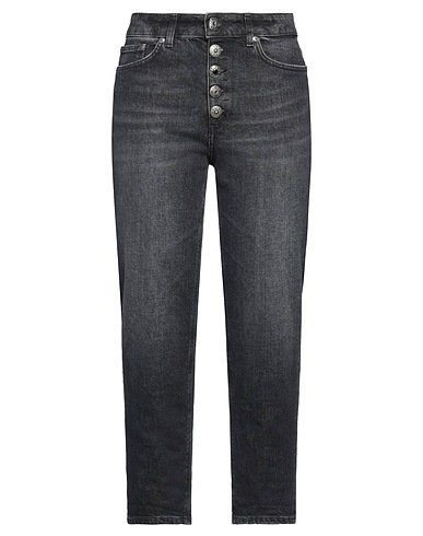 DONDUP Denim trousers Black 98% Cotton, 2% Elastane