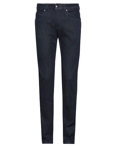 FAY Denim trousers Blue 99% Cotton, 1% Elastane