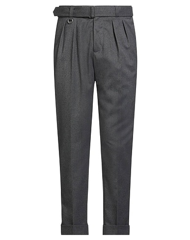 PAOLO PECORA Casual trouser Grey 64% Polyester, 34% Viscose, 2% Elastane