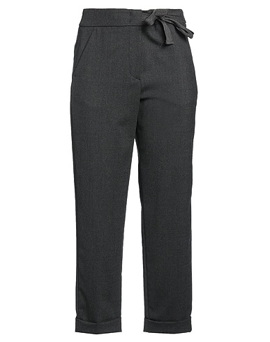PESERICO Casual trouser Charcoal 60% Wool, 38% Polyester, 2% Elastane
