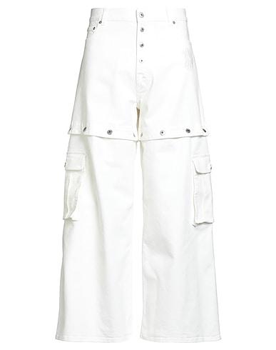 OFF-WHITE™ Denim trousers White 98% Cotton, 2% Elastane