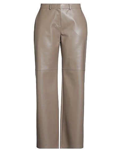 MAX&Co. Casual trouser Light brown 100% Polyester, Polyurethane resin