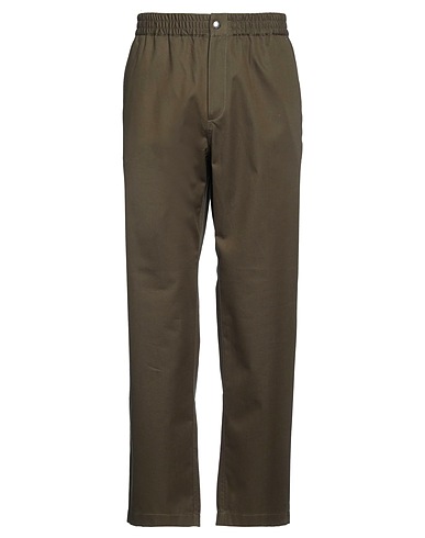 MAISON KITSUNÉ Hosen Dunkelgrün 100% Baumwolle