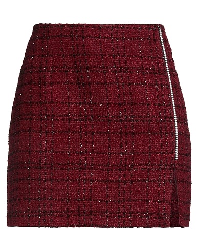 FORTE DEI MARMI COUTURE Mini skirt Burgundy 95% Polyester, 5% Polyacrylic
