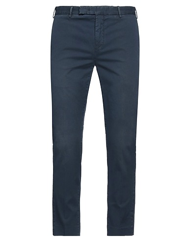 PT Torino Casual trouser Navy blue 96% Cotton, 4% Elastane