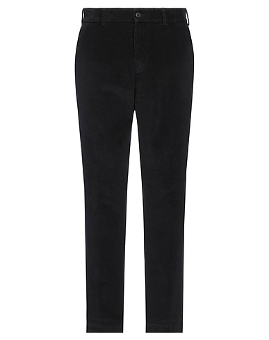 MESSAGERIE Casual trouser PATRIZIO PISCAGLIA Black 98% Cotton, 2% Elastane