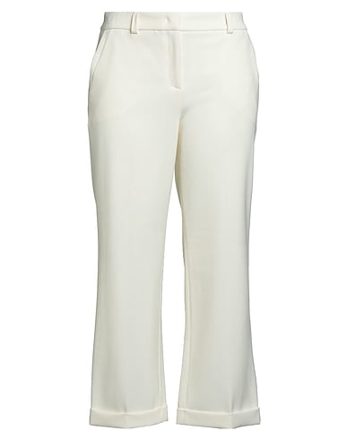 VIA MASINI 80 Casual trouser Ivory 52% Polyester, 43% Wool, 5% Elastane